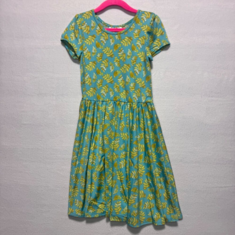 Dotdotsmile Dress Size 7 Yellow Floral Print New with Tags